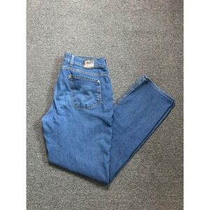 Origin Delta68 Legit Fit Blue Jeans Mens 36x34 Straight Leg Denim Stretch USA